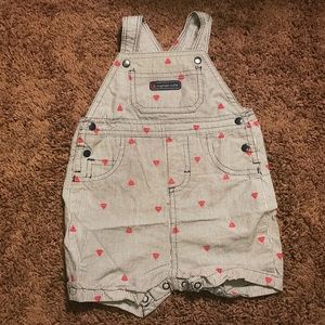 Carter’s Sailboat striped Shorts Overalls 6M